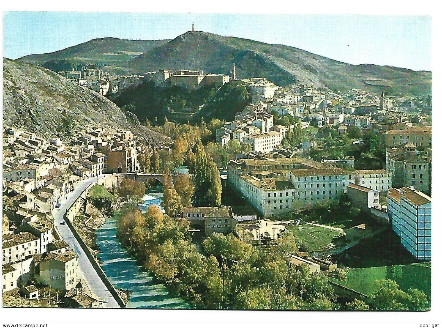 VISTA PANORAMICA Y RIO JUCAR.-  CUENCA.- ( ESPAÑA ). - Cuenca