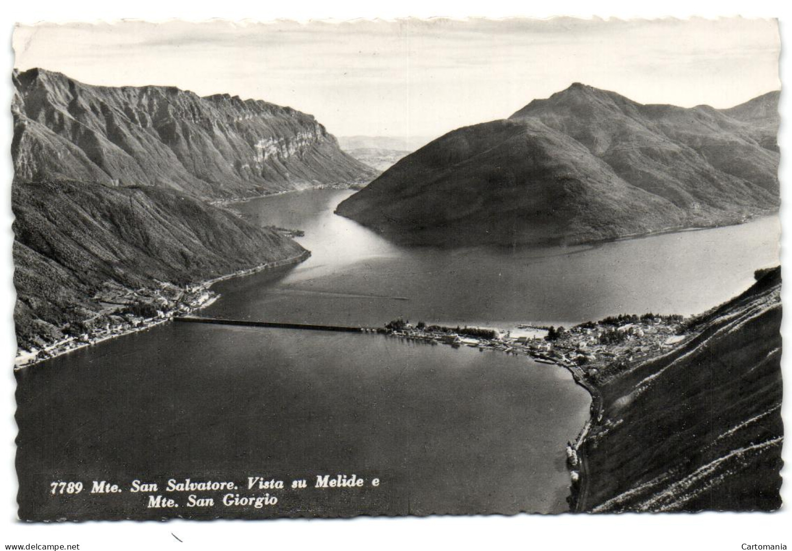 Mte San Salvatore - Vista Su Melide E Mte. San Giorgio - Melide