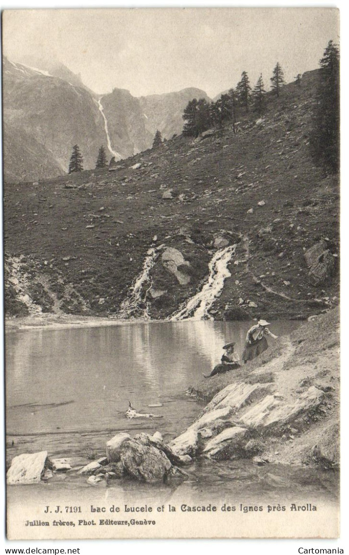 Lac De Lucele Et La Cascade Des Ignes Près Arolla - Saint-Luc