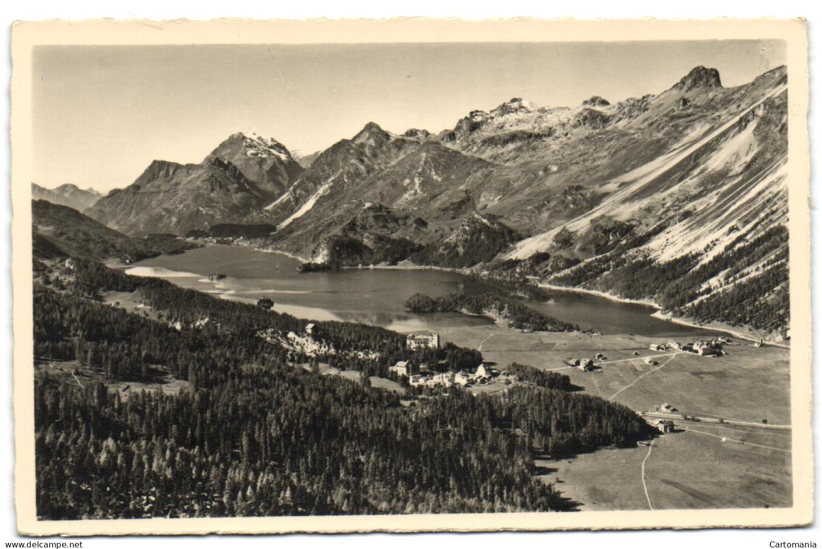 Blick Von Der Letzten Bank Auf Sils Den Silser-See Und Maloja (Ober-Engadin) - Sils Im Engadin/Segl