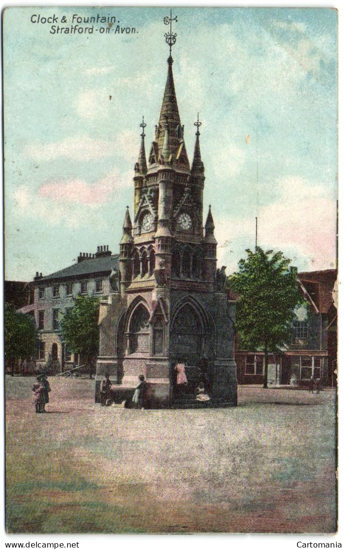 Clock & Fountain - Stratford-on-Avon - Stratford Upon Avon