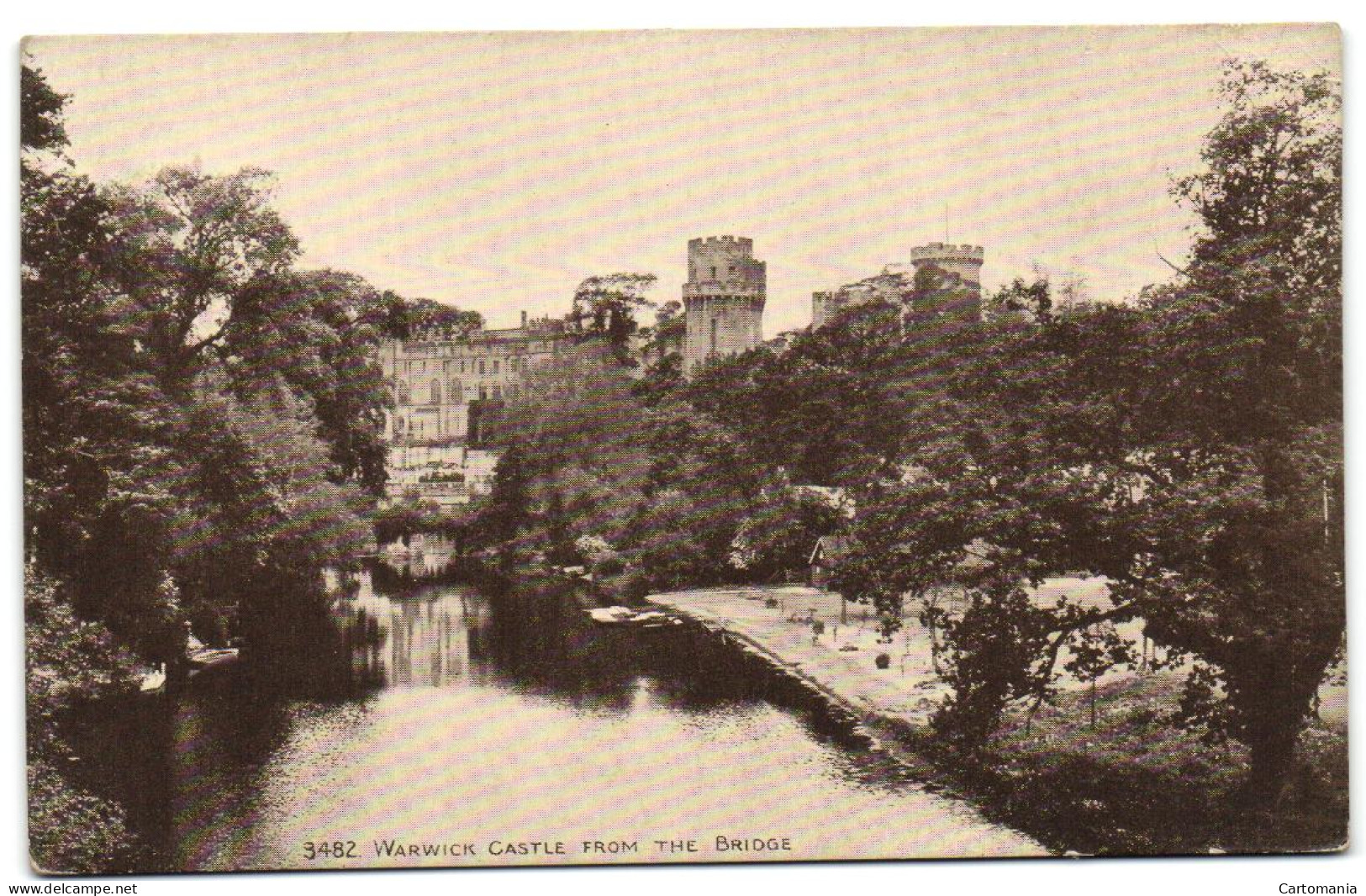 Warwick Castle From The Bridge - Warwick