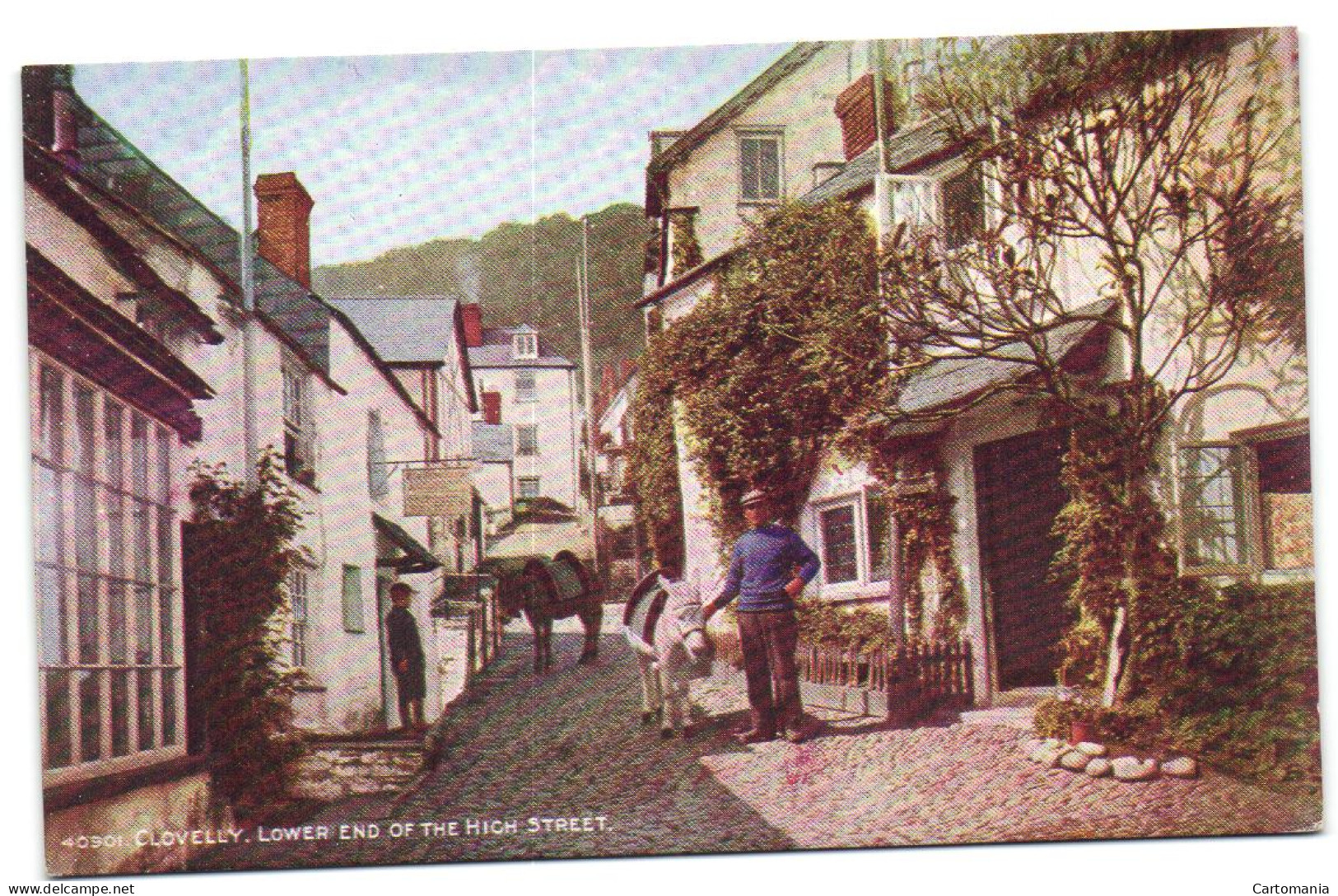 Clovelly - Lower End Of The High Street - Clovelly