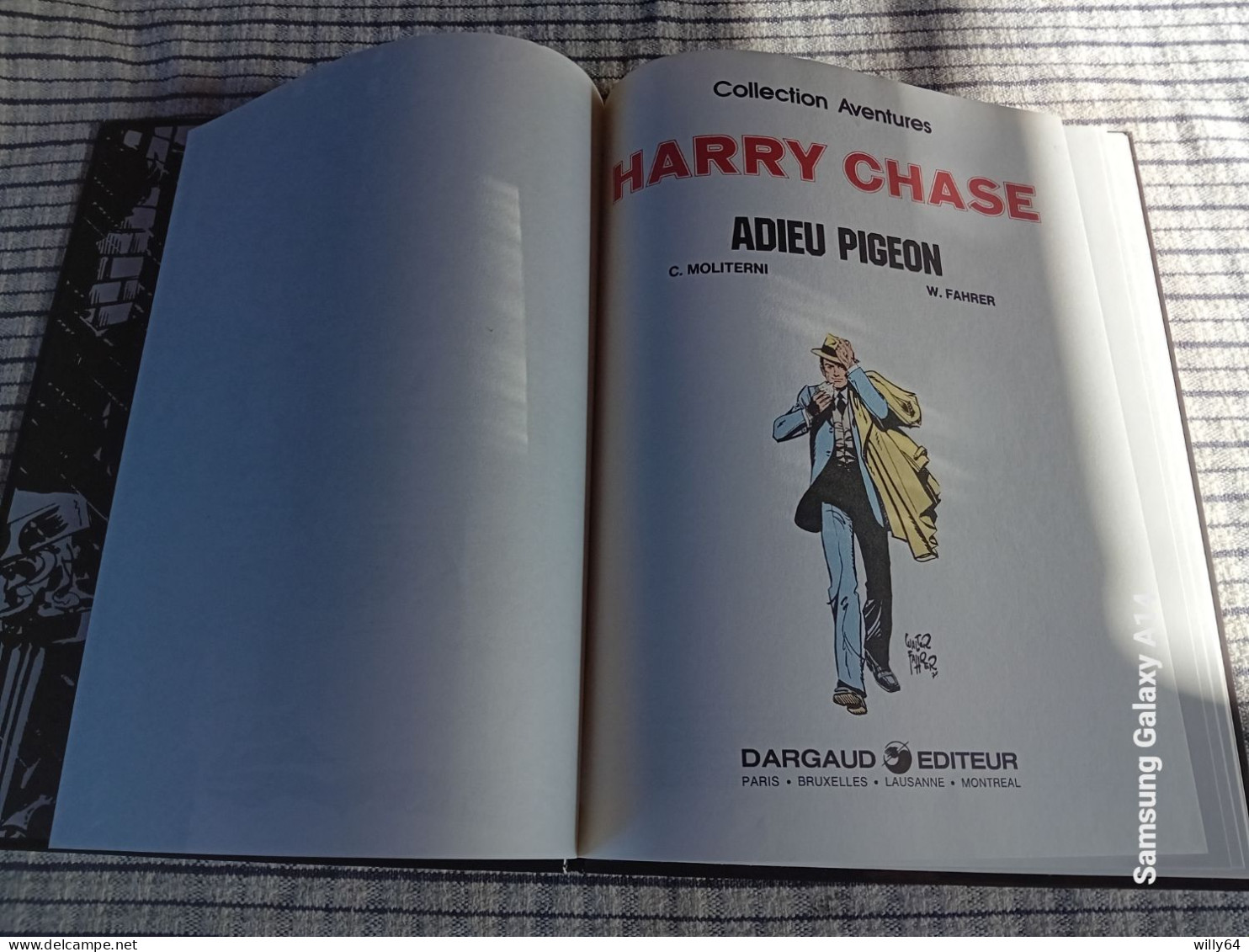 HARRY CHASE   " Adieu Pigeon"    EO 1981  DARGAUD  Comme  Neuve - Ginger