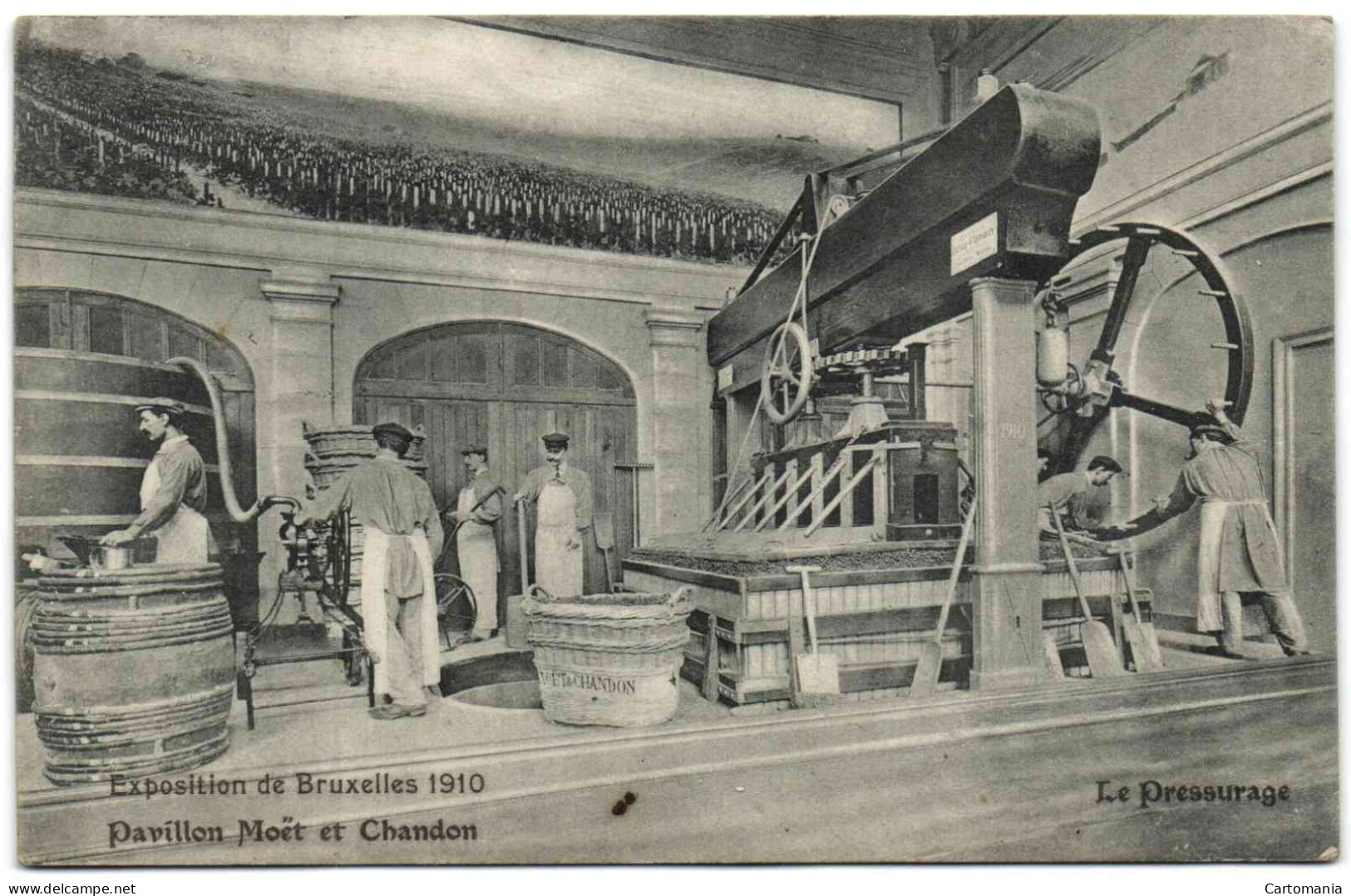 Exposition De Bruxelles 1910 - Pavillon Moët & Chandon - Le Pressurage - Expositions Universelles