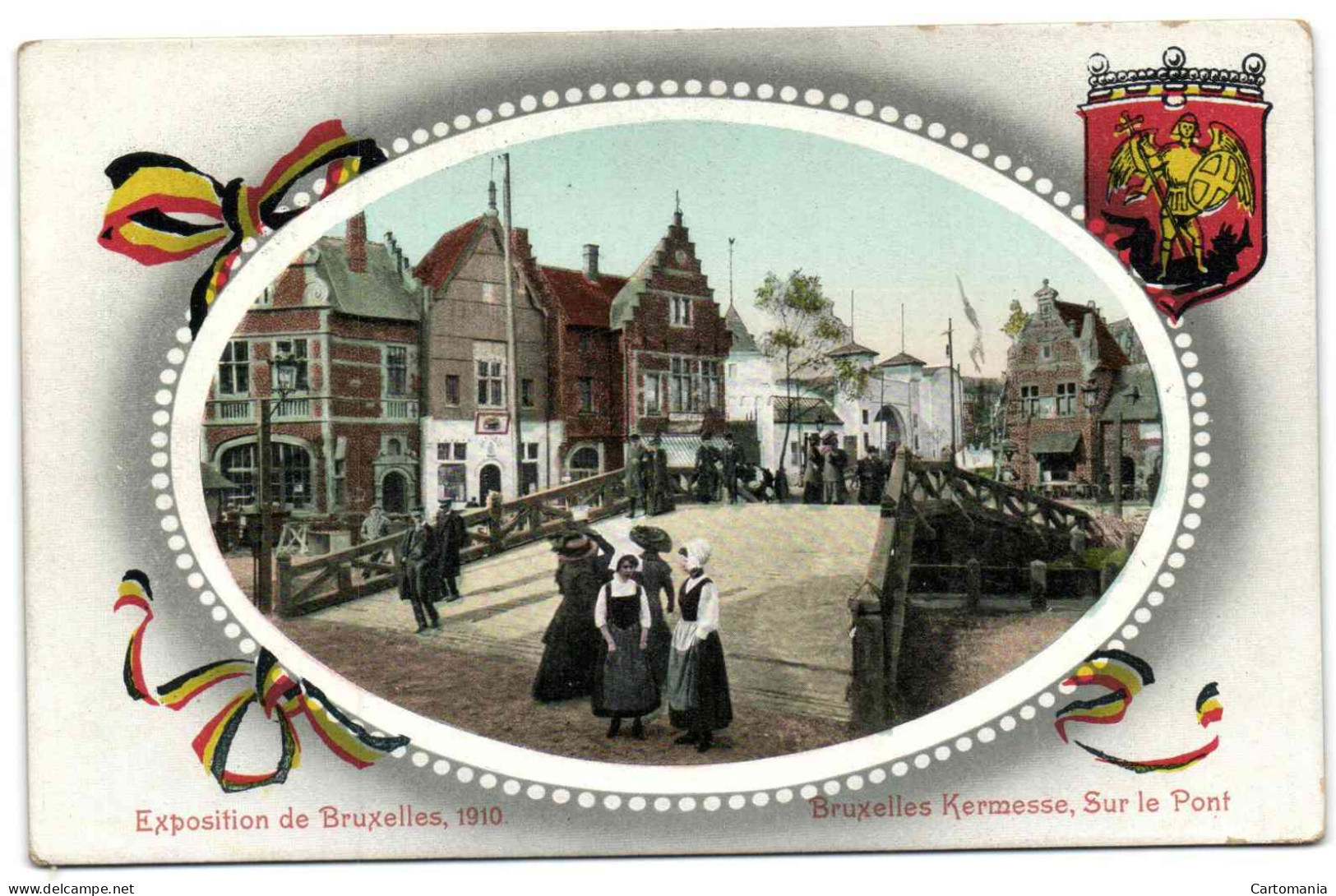 Exposition De Bruxelles 1910 - Bruxelles Kermesse - Sur Le Pont - Wereldtentoonstellingen