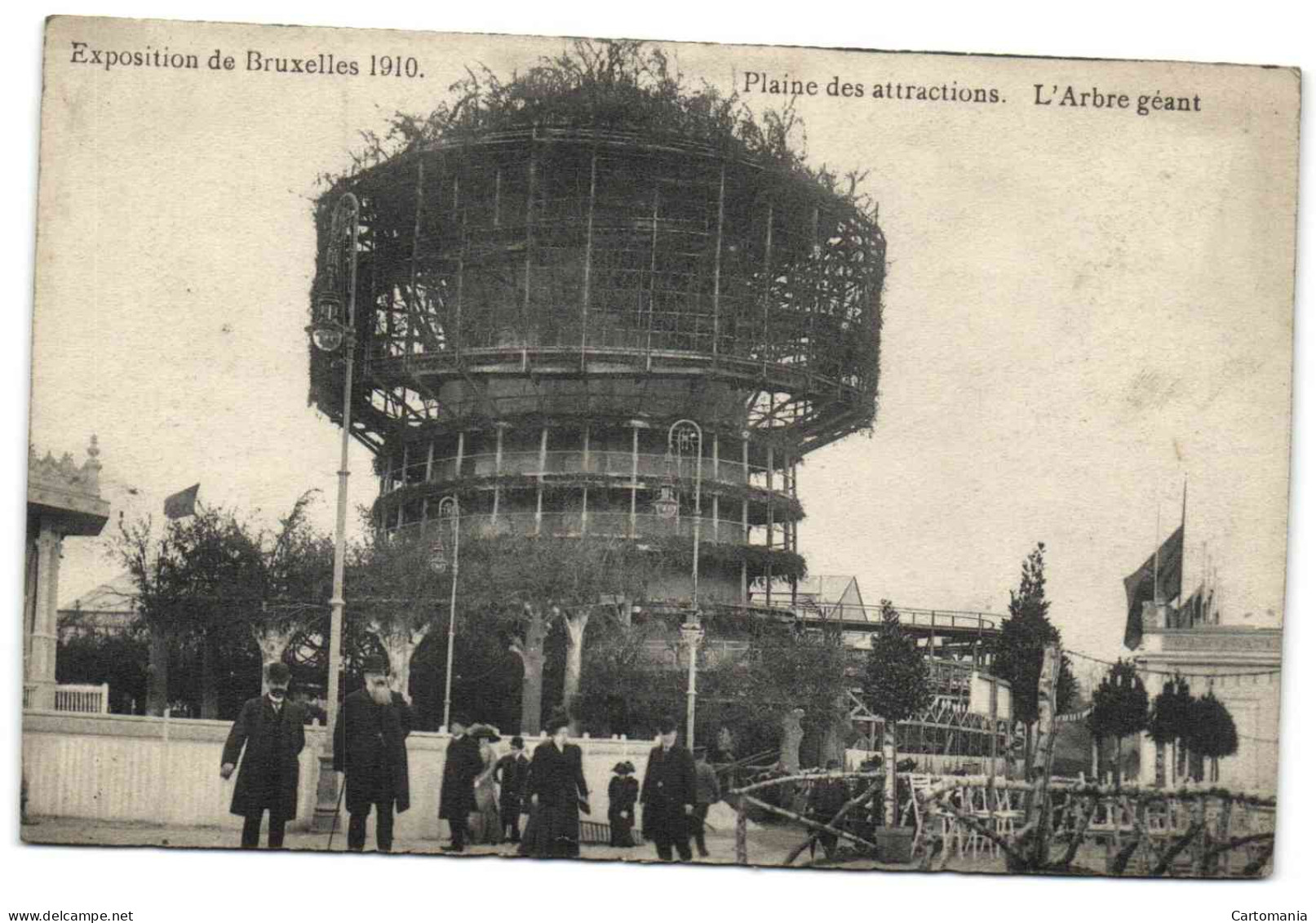 Exposition De Bruxelles 1910 - Plaine Des Attractions - L'Arbre Géant - Expositions Universelles