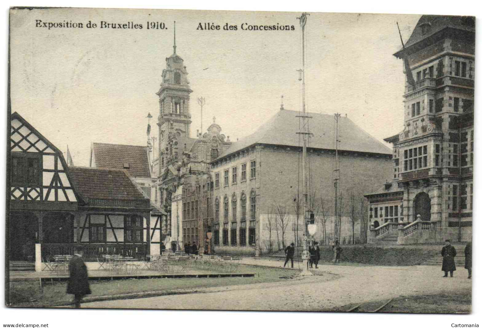 Exposition De Bruxelles 1910 - Allée Des Concessions - Wereldtentoonstellingen