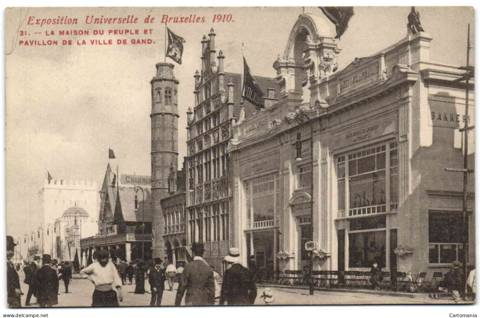 Exposition De Bruxelles 1910 - Pavillon De La Ville De Gand - Expositions Universelles