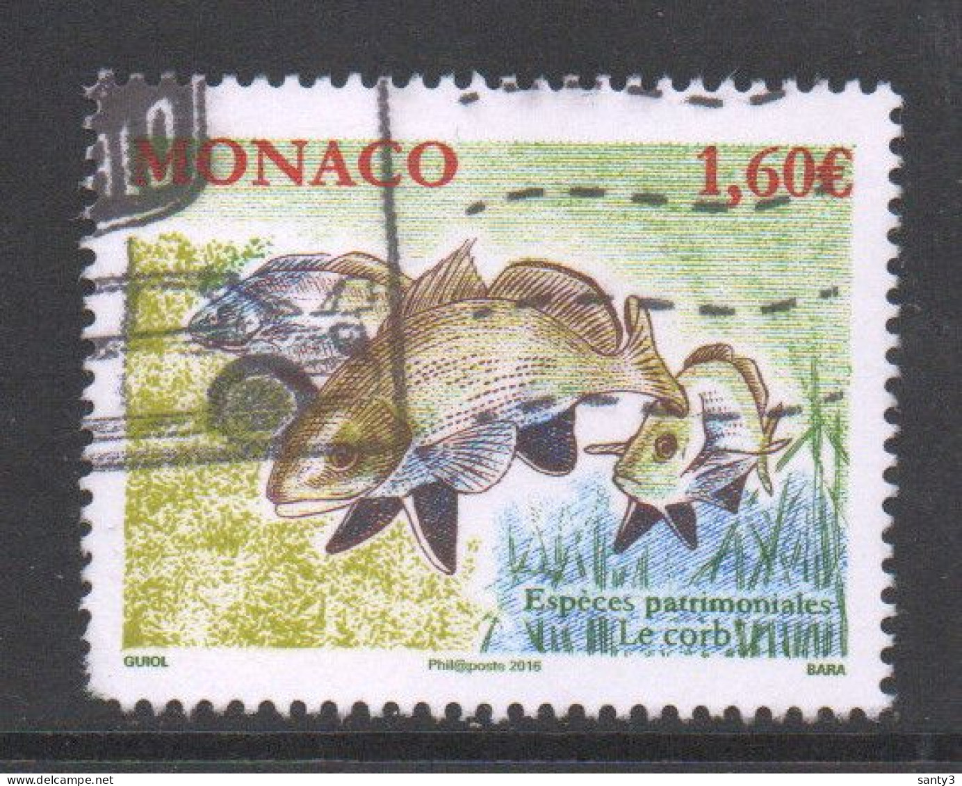 Monaco 2016 Yv 3022, Hoge Waarde, Gestempeld - Used Stamps