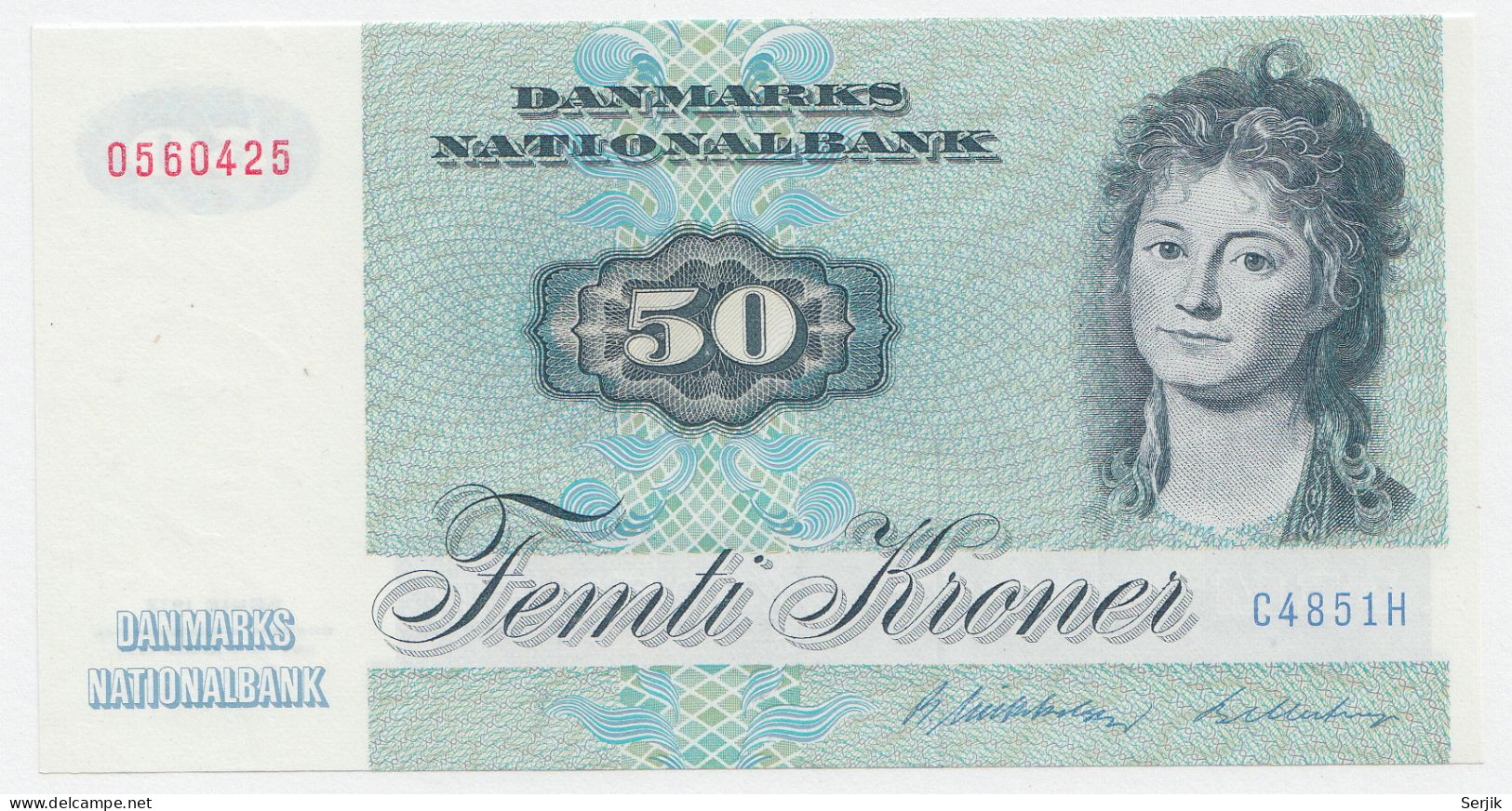 DENMARK 50 Kroner 1982 - 1990 UNC NEUF Pick 50c - Dinamarca