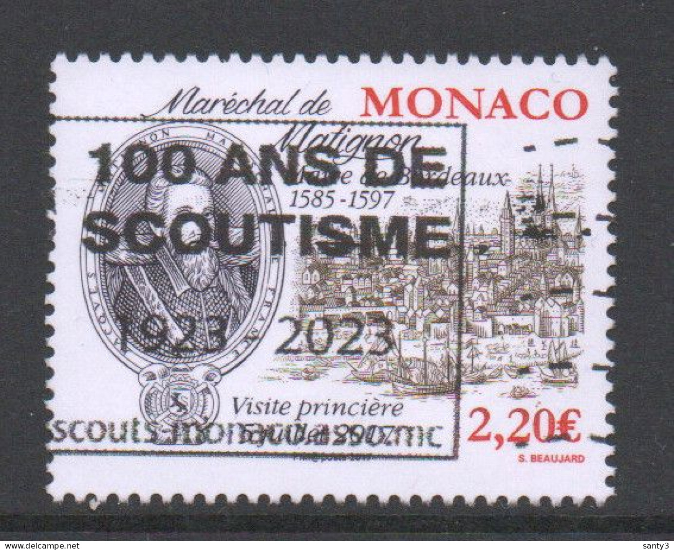 Monaco 2017 Yv 3101  Hoge Waarde,   Gestempeld - Gebraucht