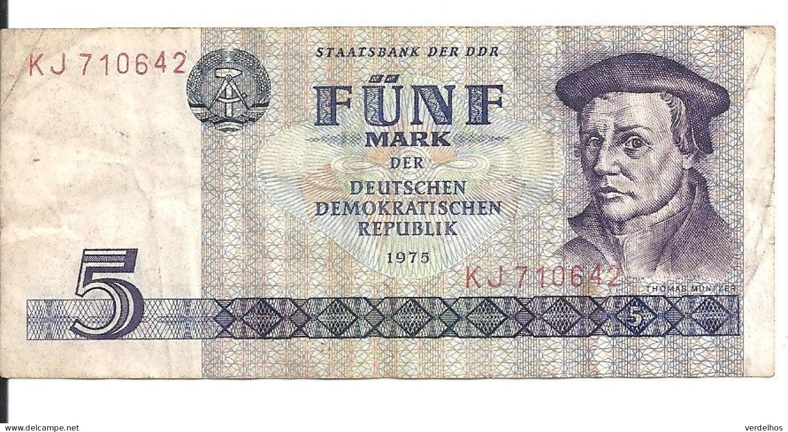 ALLEMAGNE 5 MARK 1975 VF P 27 - 5 Mark