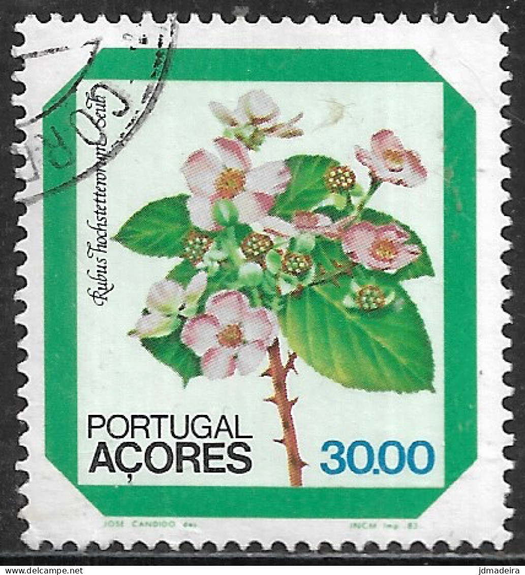 Portugal – 1983 Azores Flowers 30.00 Used Stamp - Oblitérés