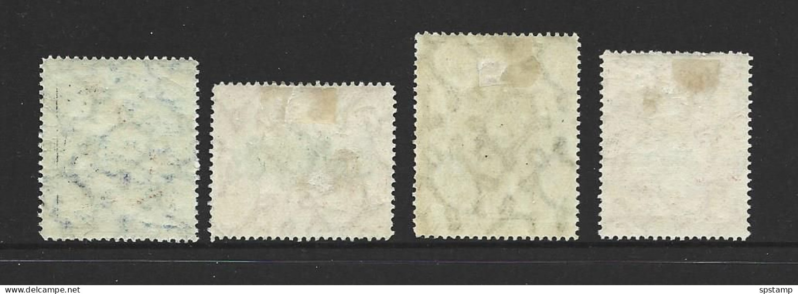 Tonga 1897 Turtle Watermark Definitives 4 Values To 6d Coral FM - Tonga (...-1970)