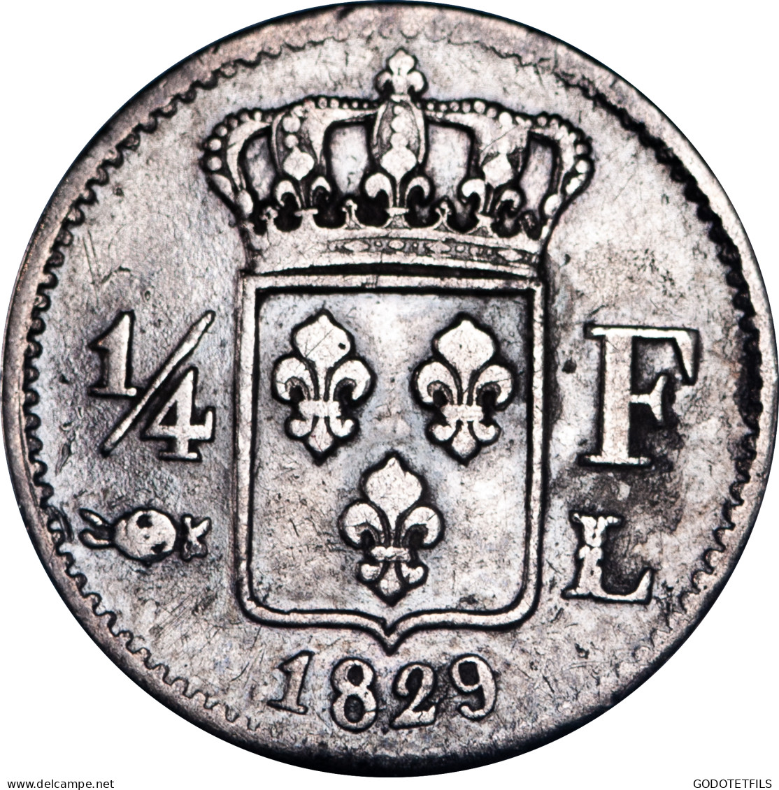 Restauration - Quart De Franc Charles X 1829 Bayonne - 1/4 Francs