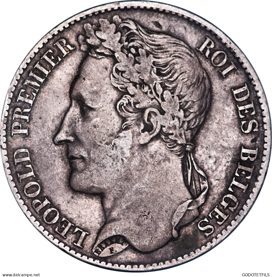 Royaume De Belgique - Léopold Ier 5 Francs Tête Laurée, 1849 Bruxelles - 5 Francs