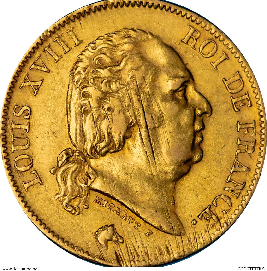 Restauration - 40 Francs Or Louis XVIII 1817 Paris - 40 Francs (gold)