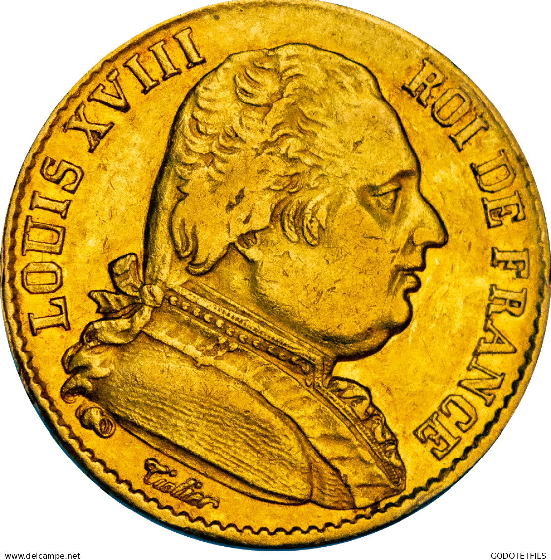 Restauration - 20 Francs Or Louis XVIII 1815 Lille - 20 Francs (oro)