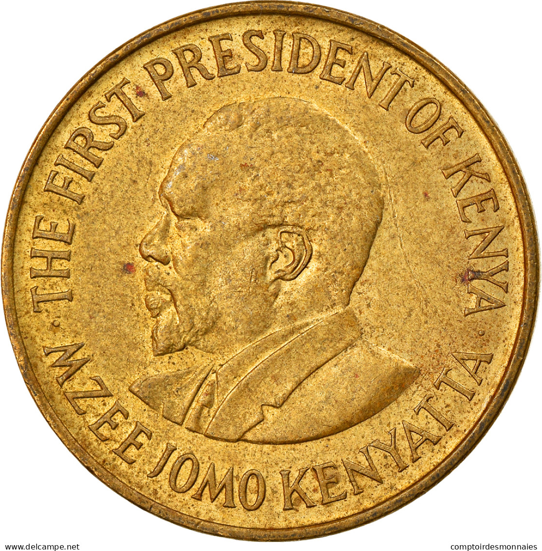 Monnaie, Kenya, 5 Cents, 1975, TTB, Nickel-brass, KM:10 - Kenya