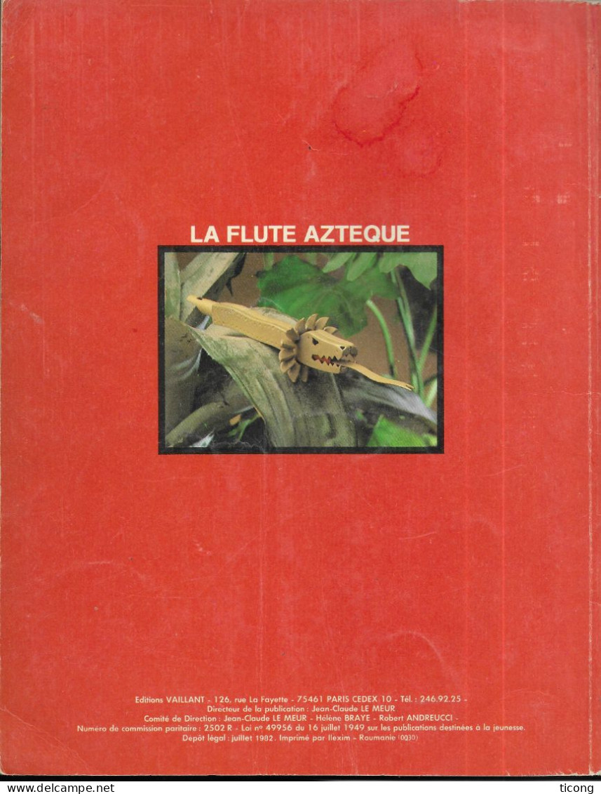 RAHAN NUMERO 28 DE 1982, LES TERRITOIRES FANTASTIQUES, LIVRE EN BON ETAT DES EDITIONS VAILLANT PARIS, VOIR LES SCANNERS - Rahan