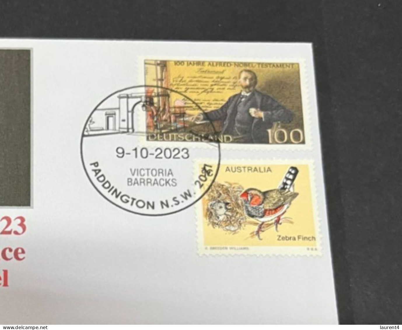 10-10-2023 (3 U 47) Nobel Economic Prize Awarded In 2023 - 1 Cover - Nobel Germany + OZ Stamp (postmarked 9-10-2022) - Other & Unclassified