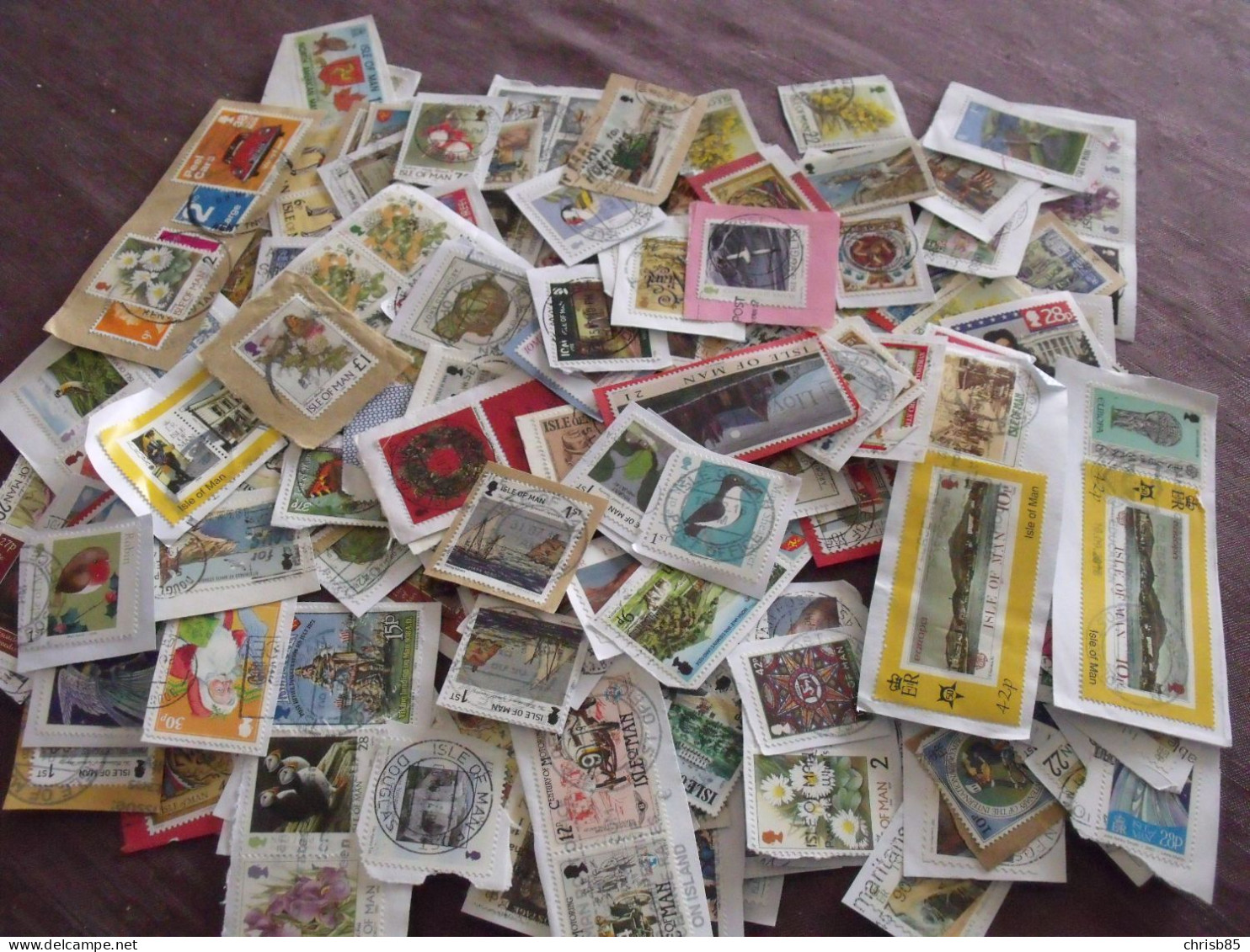 NOUVEAU LOT 0.250 Kilo 250 GRAMMES TIMBRES COLLECTION ILES BRITANNIQUES  Ile De MAN ARRIVAGE Octobre 2016 - Lots & Kiloware (mixtures) - Min. 1000 Stamps