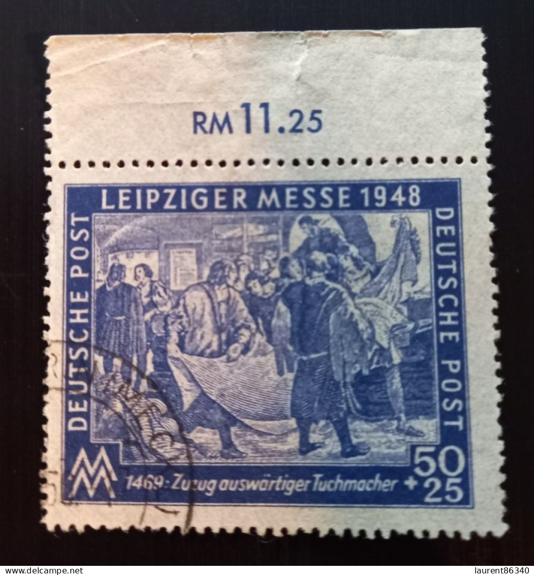 ALLEMAGNE Zones D'occupation 1948 FOIRE DE LEIPZIG 50 +25Pfge Used - Usati