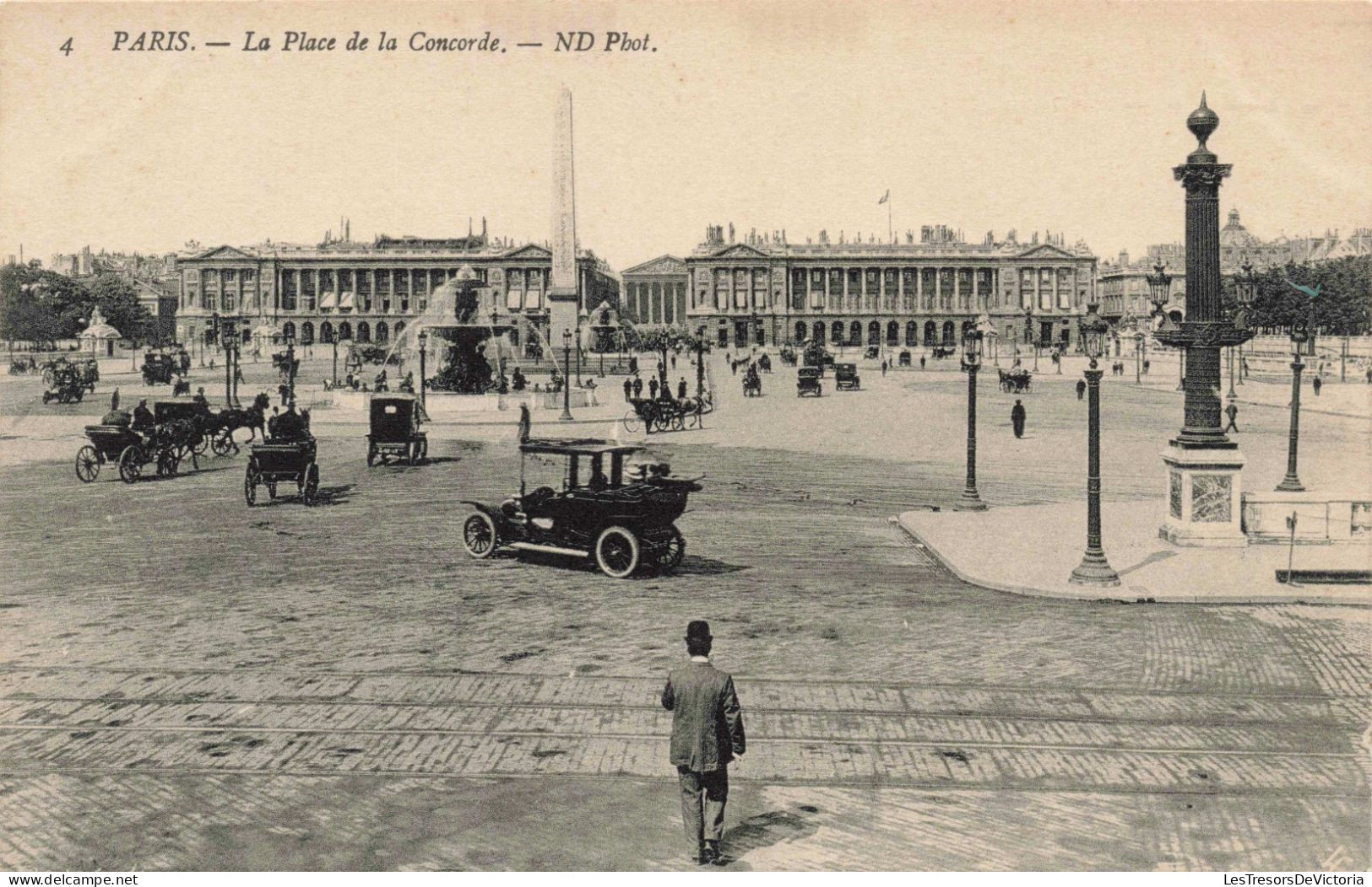 FRANCE - Paris - La Place De La Concorde - Animé - Carte Postale Ancienne - Plätze