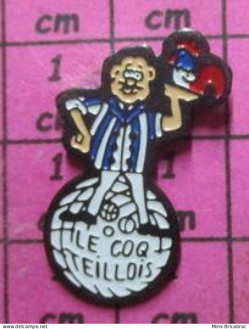 921 Pin's Pins / Beau Et Rare / SPORTS / PETANQUE LE COQ TEILLOIS - Boule/Pétanque