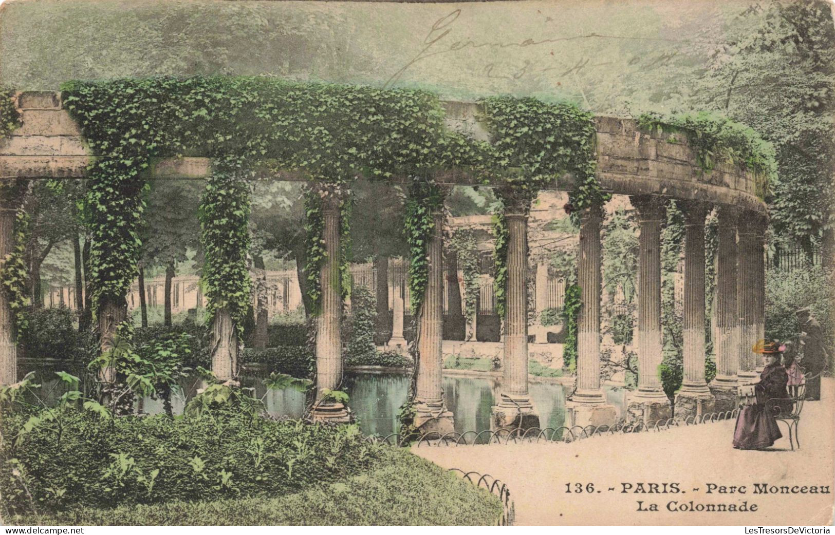 FRANCE - Paris - Parc Monceau - La Colonnade - Colorisé - Carte Postale Ancienne - Parks, Gärten