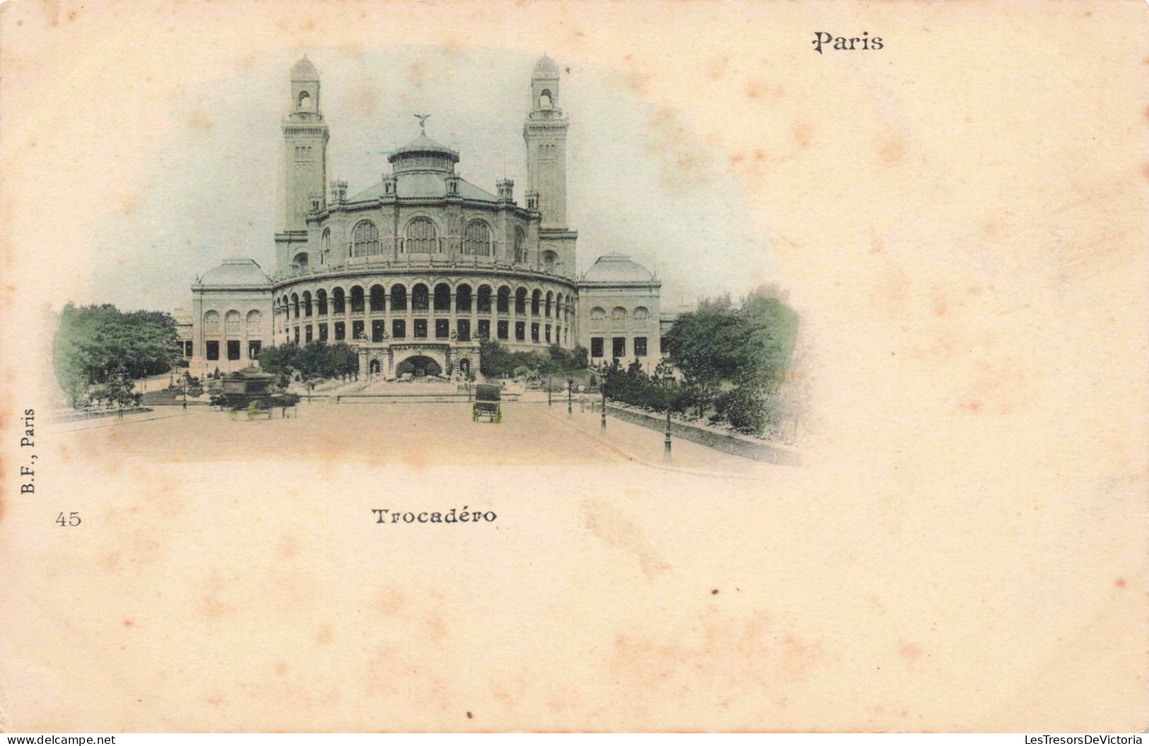 FRANCE - Paris - Trocadéro - Colorisé - Carte Postale Ancienne - Andere Monumenten, Gebouwen