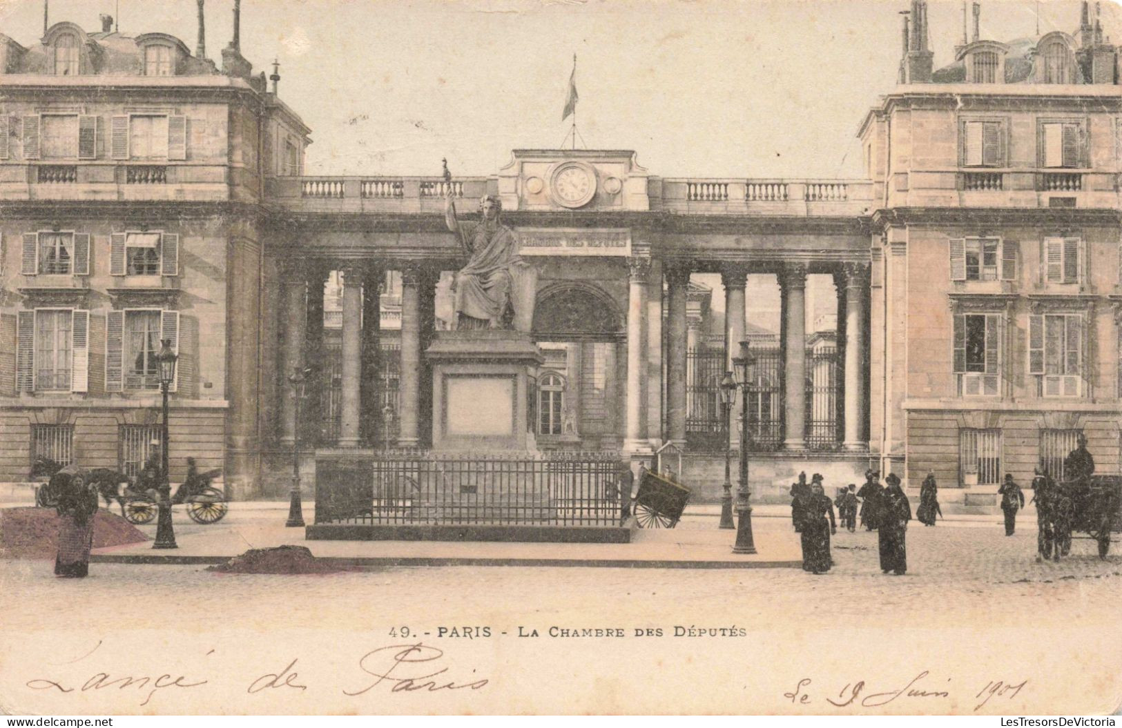 FRANCE - Paris - La Chambre Des Députés - Colorisé - Carte Postale Ancienne - Otros Monumentos