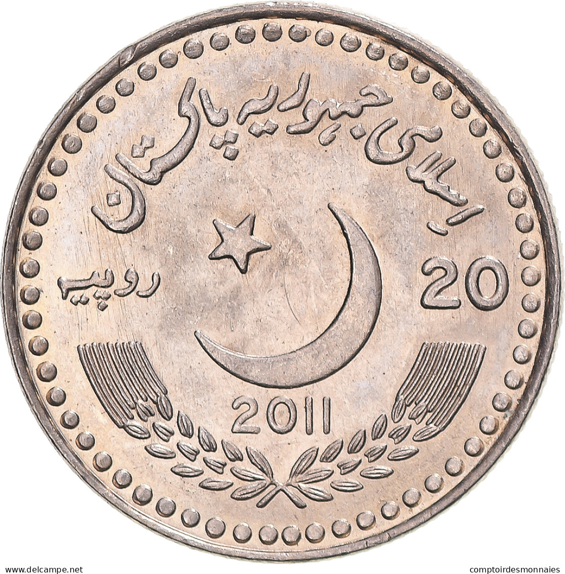 Monnaie, Pakistan, 20 Rupees, 2011, SPL, Cupro-nickel, KM:71 - Pakistan