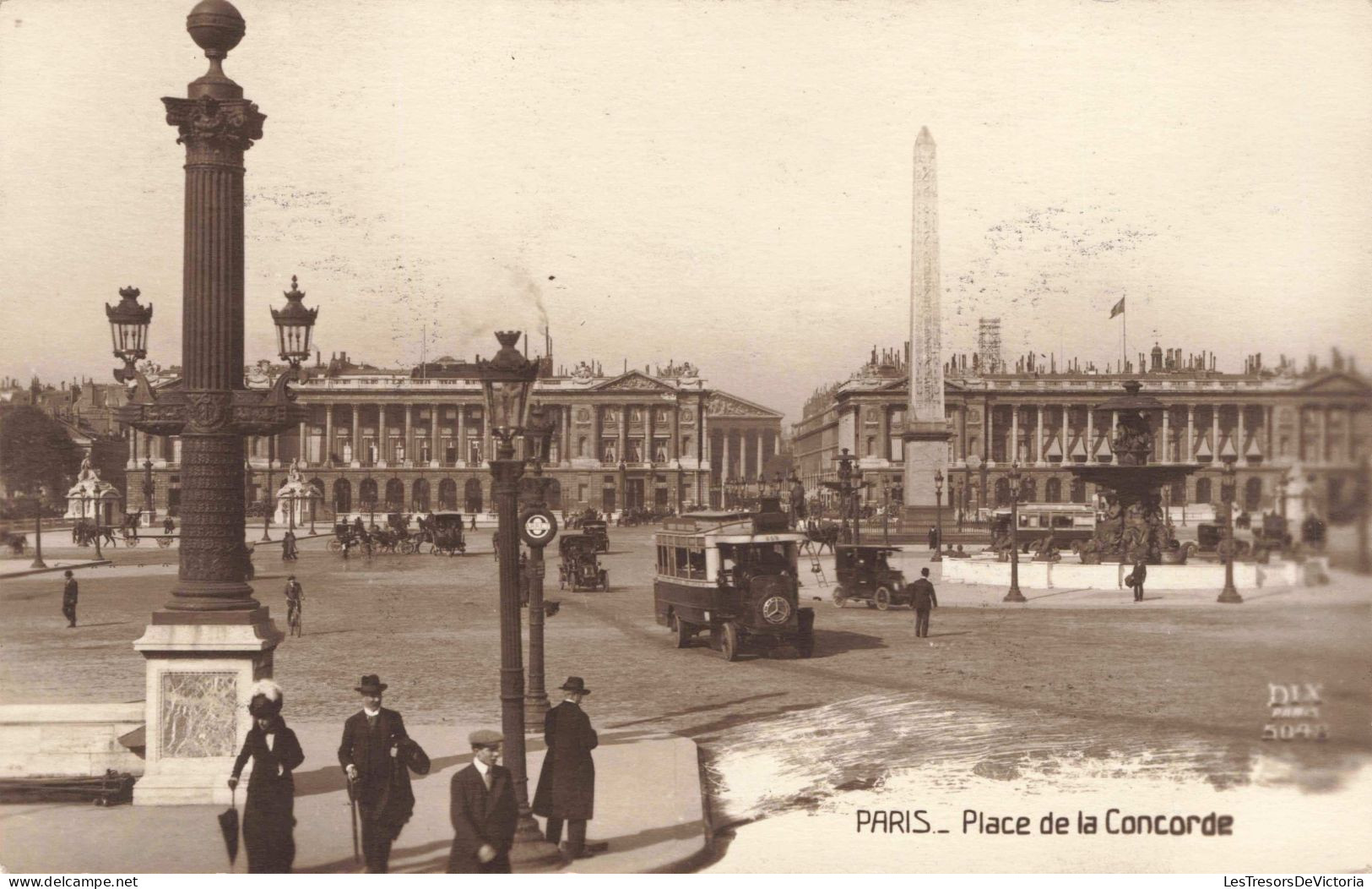 FRANCE - Paris - Place De La Concorde - Animé - Carte Postale Ancienne - Plazas