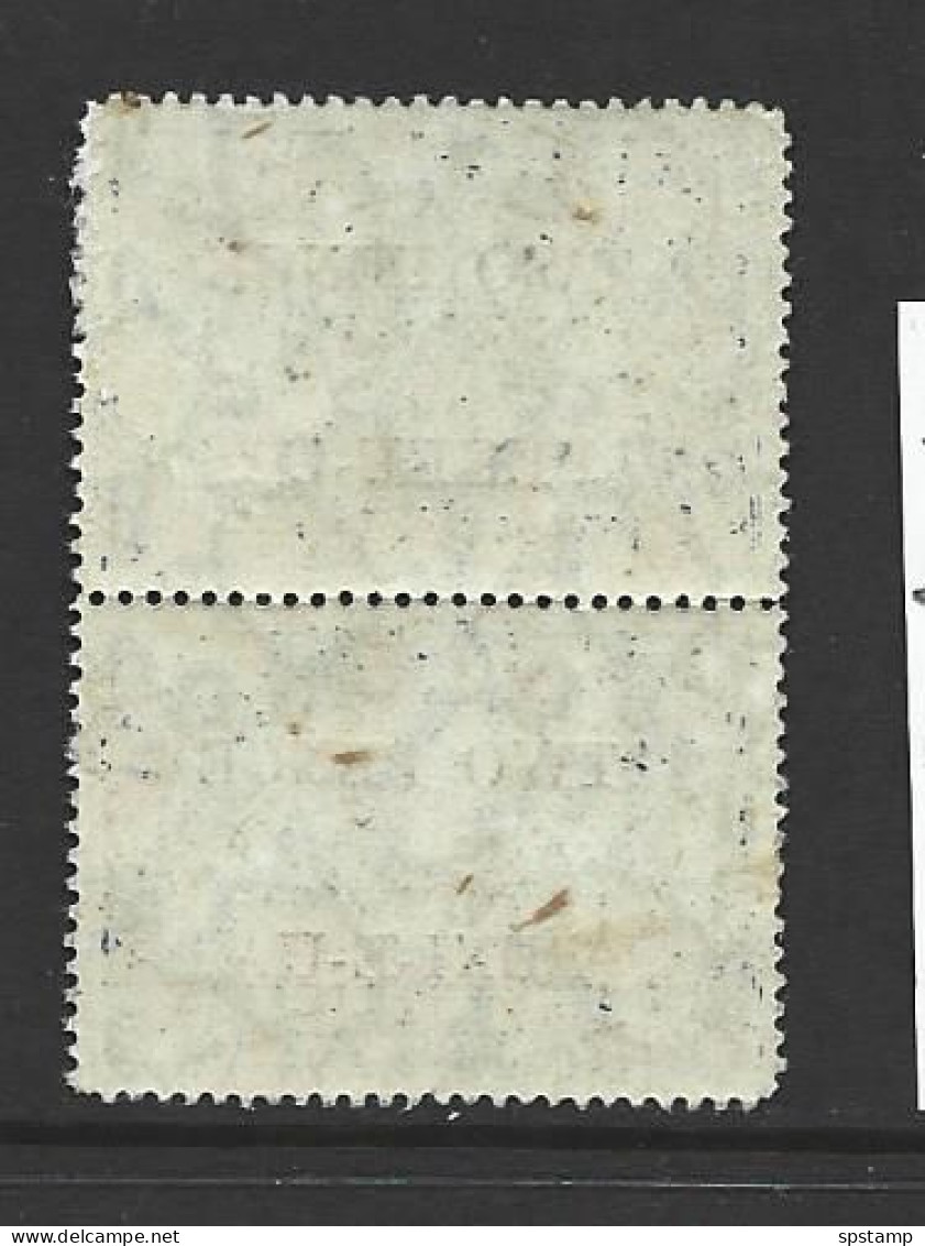 Tonga 1923 2d Surcharge On 5 Shilling Haapi MNH Pair , One With Scuff. Some Disturbed Gum - Tonga (...-1970)