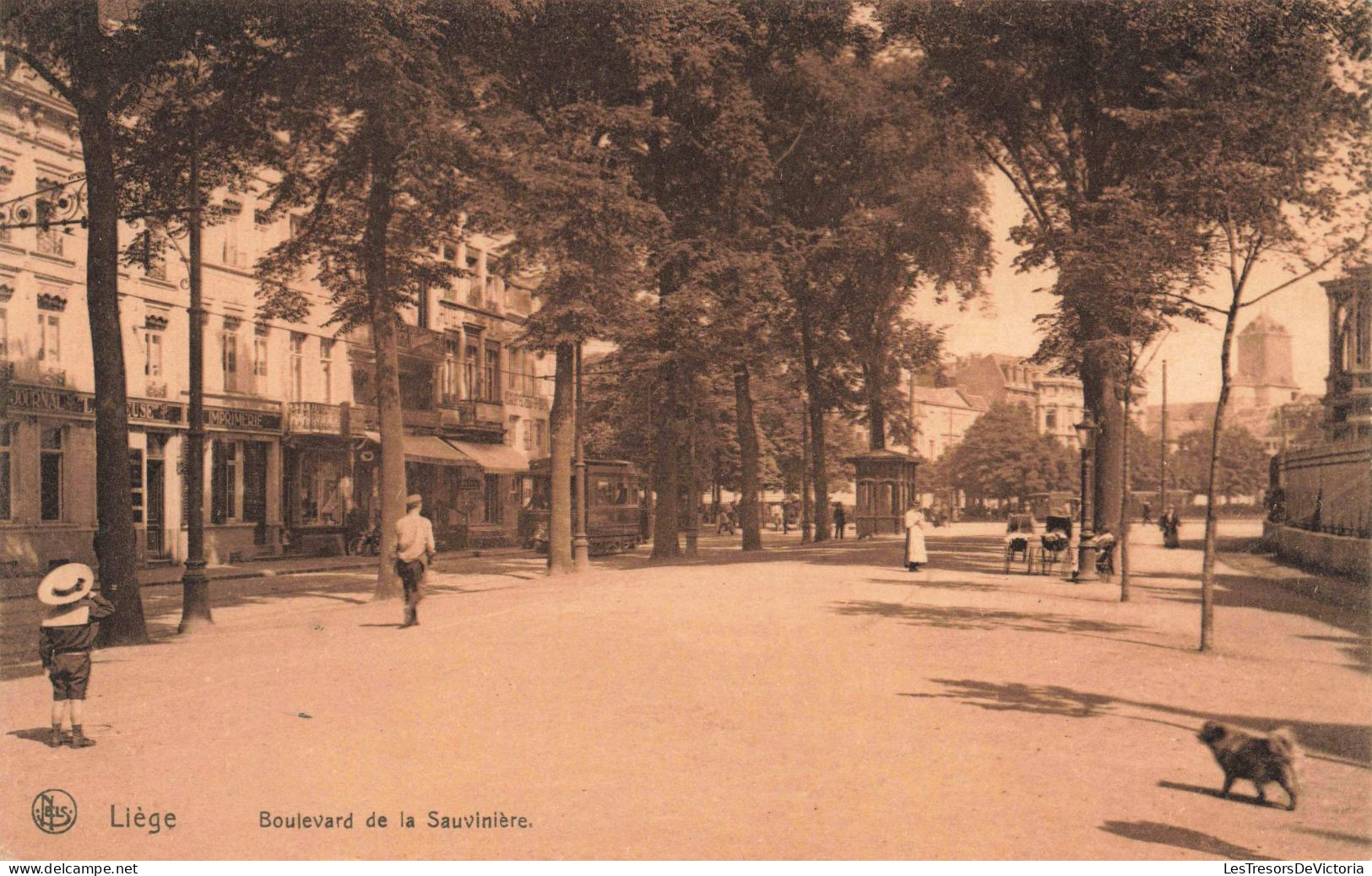 BELGIQUE - Liège - Boulevard De La Sauvinière  - Carte Postale Ancienne - Liège