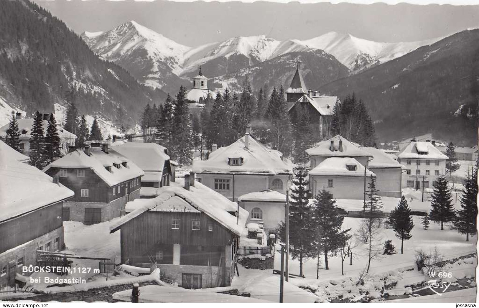 AK - Salzburg - Verschneites Böckstein - Ortsansicht - 1965 - Bad Gastein