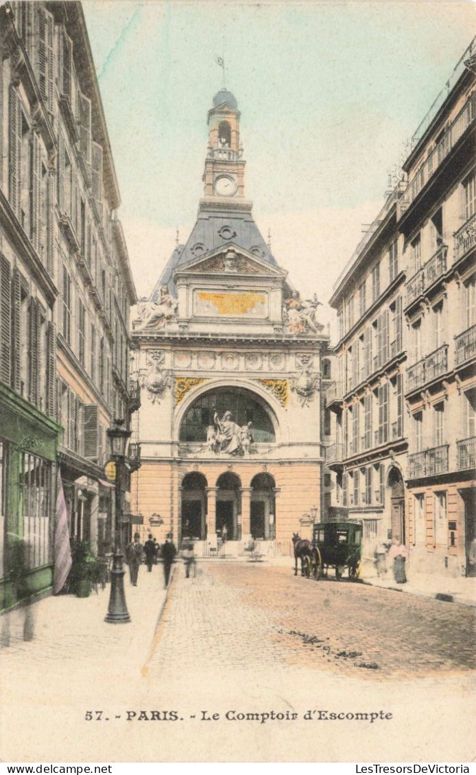 FRANCE - Paris - Le Comptoir D'Escompte - Colorisé - Carte Postale Ancienne - Andere Monumenten, Gebouwen
