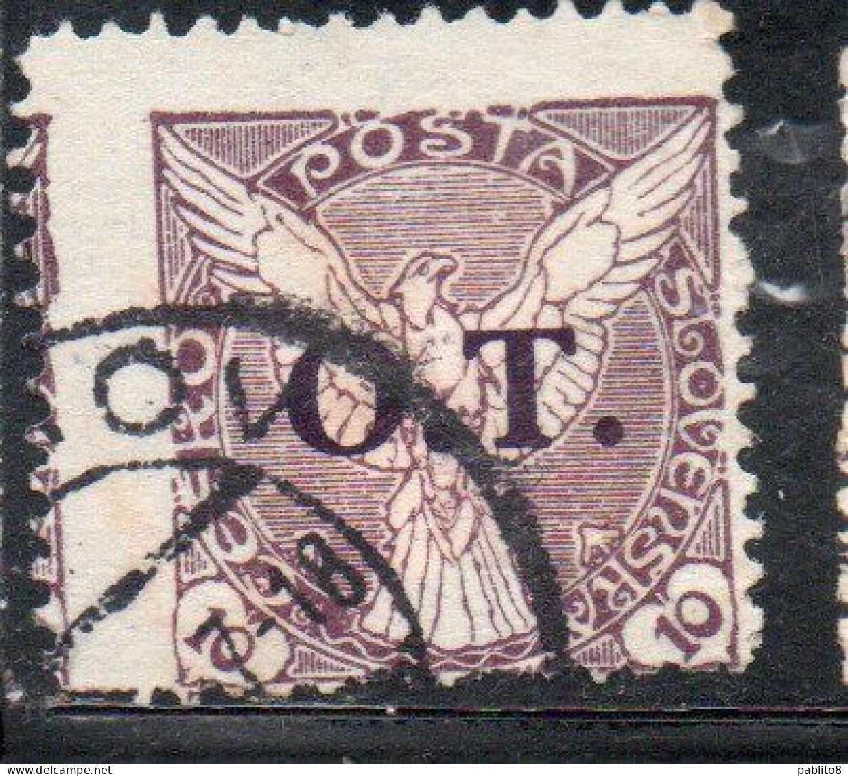 CZECH CECA CZECHOSLOVAKIA CESKA CECOSLOVACCHIA 1934 VARIETY NEWSPAPER STAMP OVERPRINTED OT WINDHOVER 10h USED - Timbres-taxe