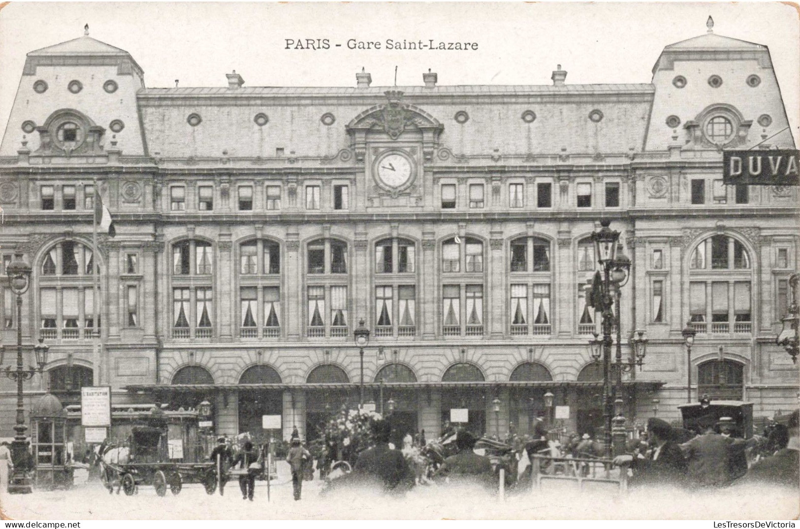 FRANCE - Paris - Gare Saint Lazare - Animé - Carte Postale Ancienne - Plazas