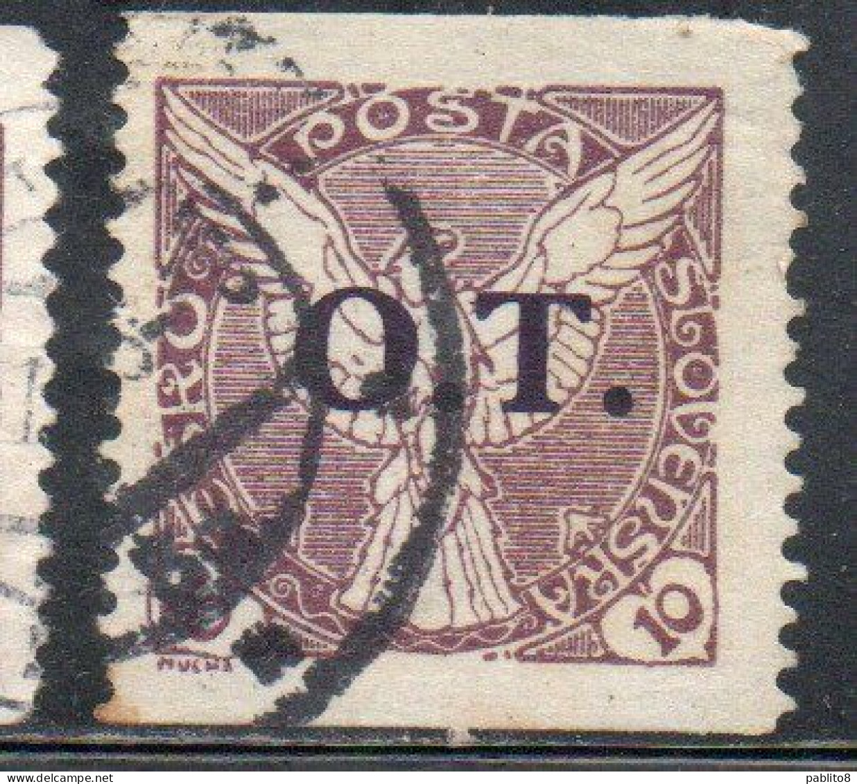CZECH CECA CZECHOSLOVAKIA CESKA CECOSLOVACCHIA 1934 VARIETY NEWSPAPER STAMP OVERPRINTED OT WINDHOVER 10h USED - Timbres-taxe