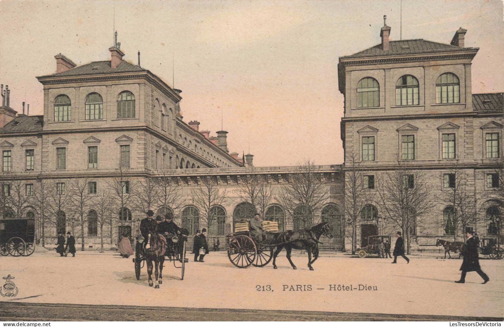 FRANCE - Paris - Hôtel Dieu - Colorisé - Carte Postale Ancienne - Cafés, Hotels, Restaurants