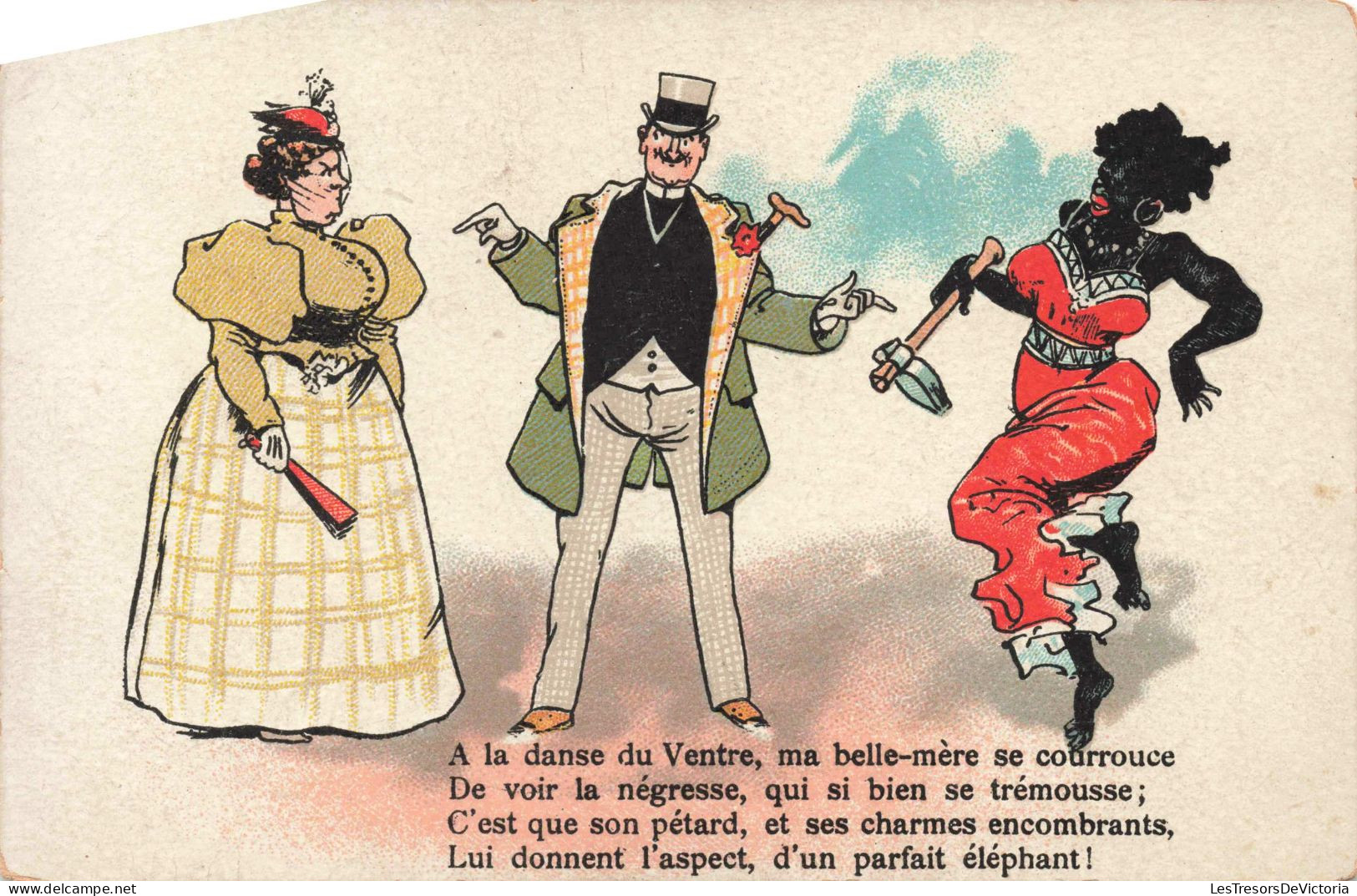 ILLUSTRATEUR NON SIGNE - La Danse Du Ventre - Carte Postale Ancienne - Antes 1900