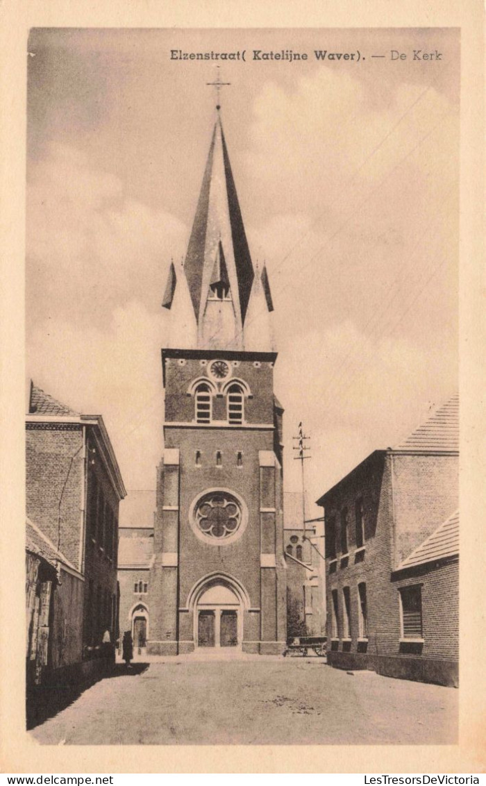 BELGIQUE - Elzenstraat (Katelijne Waver) - De Kerk - Carte Postale Ancienne - Sint-Katelijne-Waver