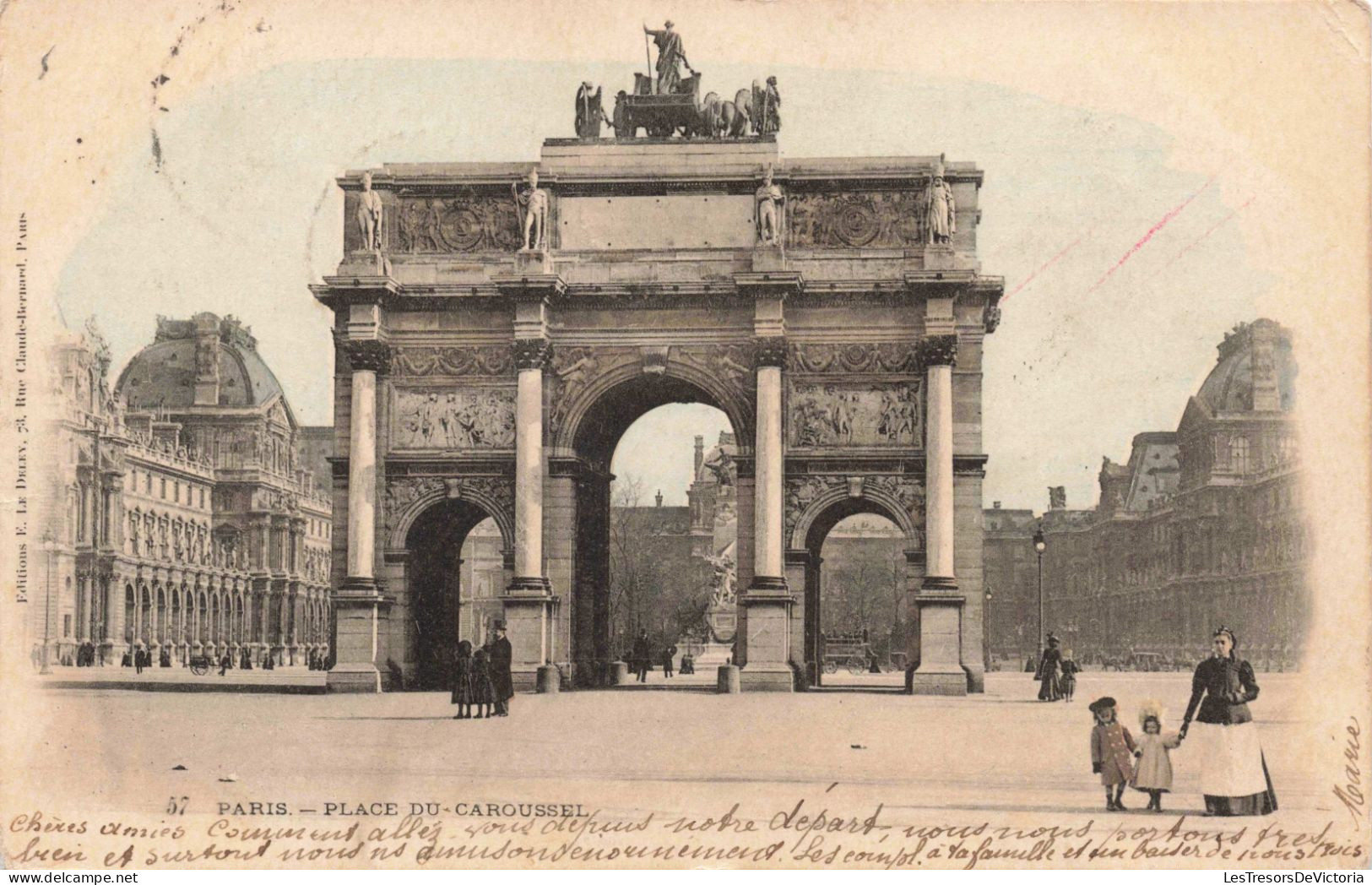 FRANCE - Paris - Place Du Caroussel - Carte Postale Ancienne - Plätze