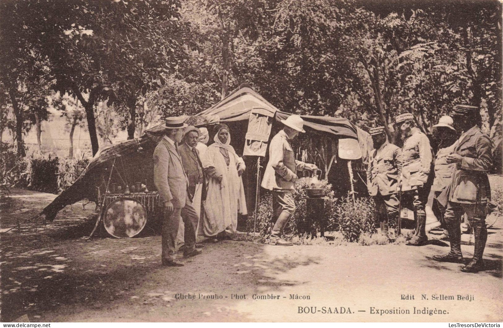 ALGERIE - Bou Saada - Exposition Indigène - Carte Postale Ancienne - Scenes