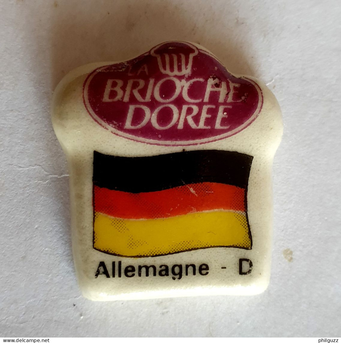 FEVE PERSONALISEE PERSO MAURIN DRAPEAUX EUROPEENS - BRIOCHE DOREE - DRAPEAU ALLEMAND - ALLEMAGNE - Países