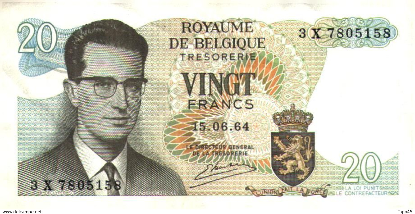 Billet  > Belgique  >	20	Francs > C 04 - Other & Unclassified