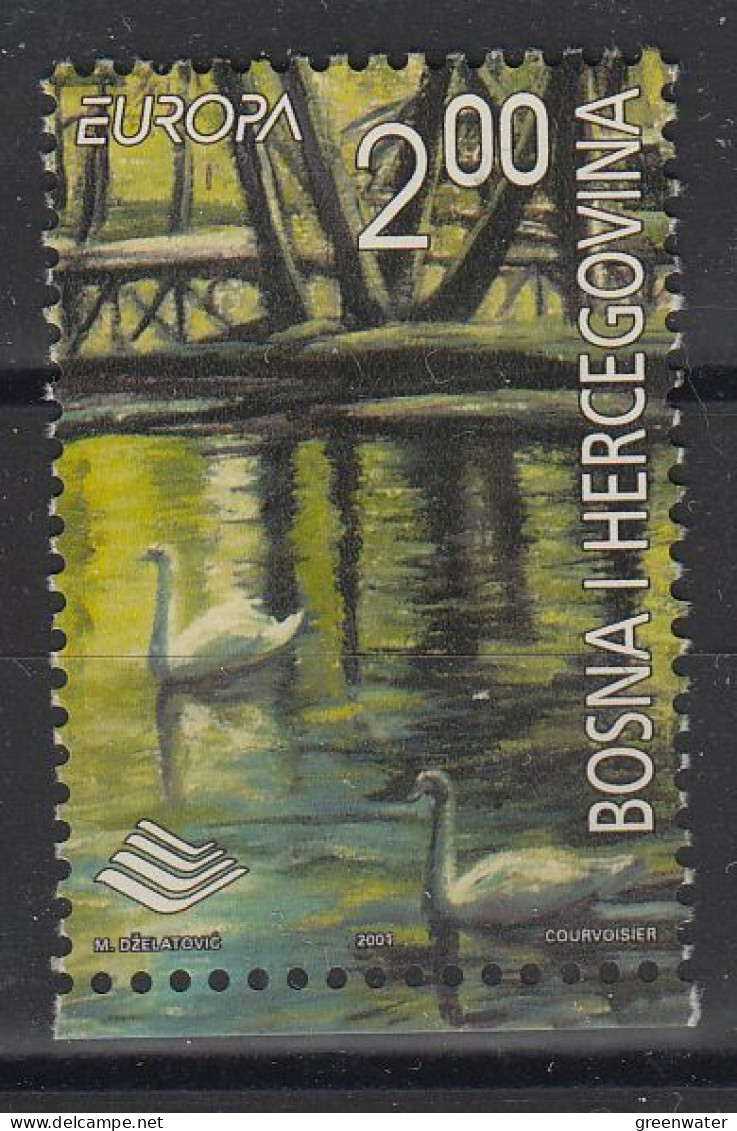 Europa Cept 2001 Bosnia/Herzegovina Sarajevo 1bv From M/s ** Mnh (VA212B) - 2001